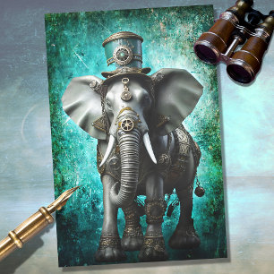 Steampunk Elephant 4 Decoupage Paper Seidenpapier