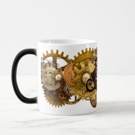 Steampunk erhalten es in der Gang-Tasse Verwandlungstasse