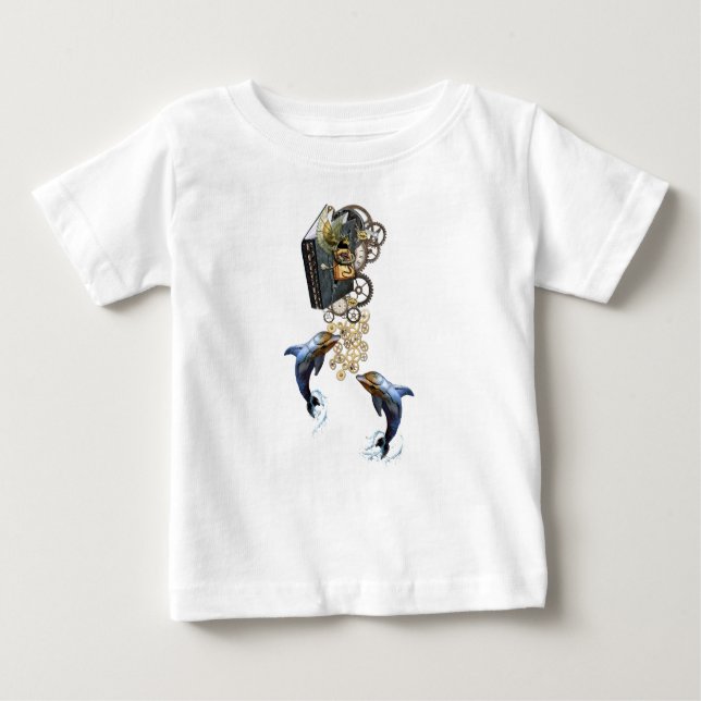 Steampunk erzählt Shirt-Design Baby T-shirt (Vorderseite)
