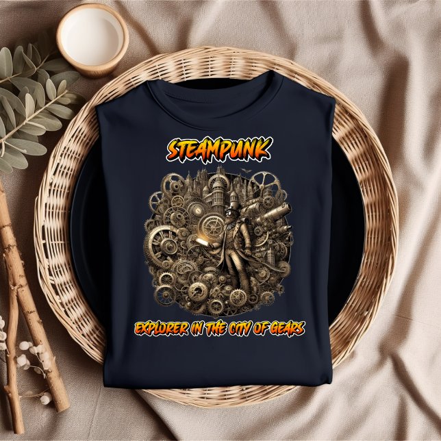 Steampunk Explorer in den T - Shirt der Stadt der  (Von Creator hochgeladen)