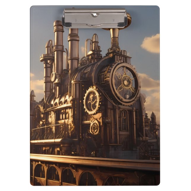 Steampunk Factory | Klemmbrett (Vorderseite)