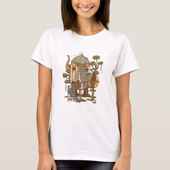 Steampunk Fairy House T-Shirt (Vorderseite)