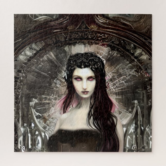 Steampunk Fallen Angel | Dunkle Kunst (Vertikal)