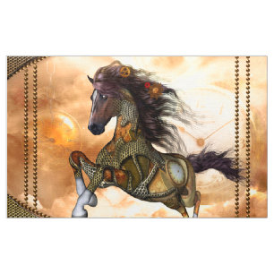 Steampunk, fantastisches steampunk Pferd Stoff