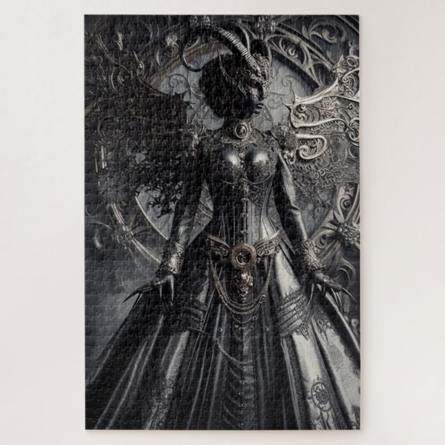 Steampunk-Fantasy-Dunkelheit-Dämonen-Mode (Vertikal)