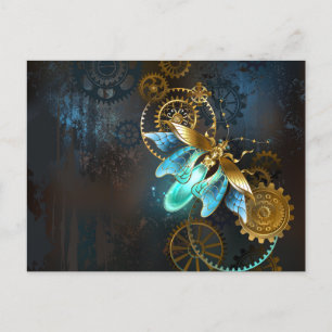 Steampunk Firefly Ankündigungspostkarte