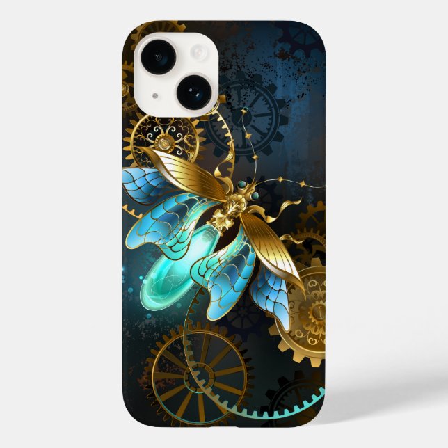 Steampunk Firefly Case-Mate iPhone 14 Hülle (Rückseite)