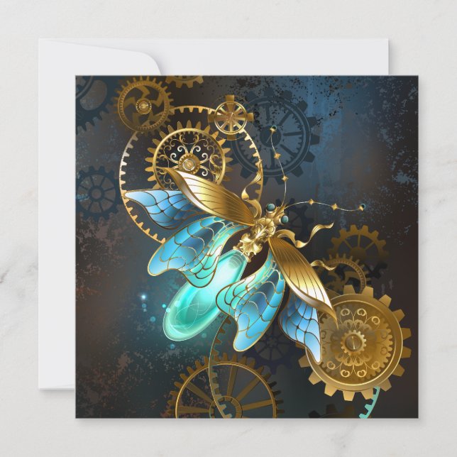 Steampunk Firefly Einladung (Vorderseite)