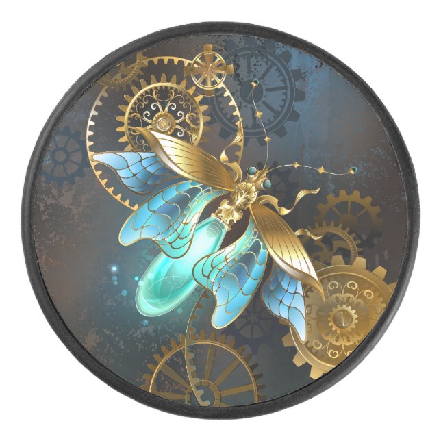 Steampunk Firefly Eishockey Puck (Vorderseite)