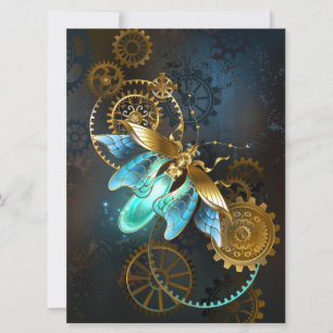 Steampunk Firefly Feiertagskarte