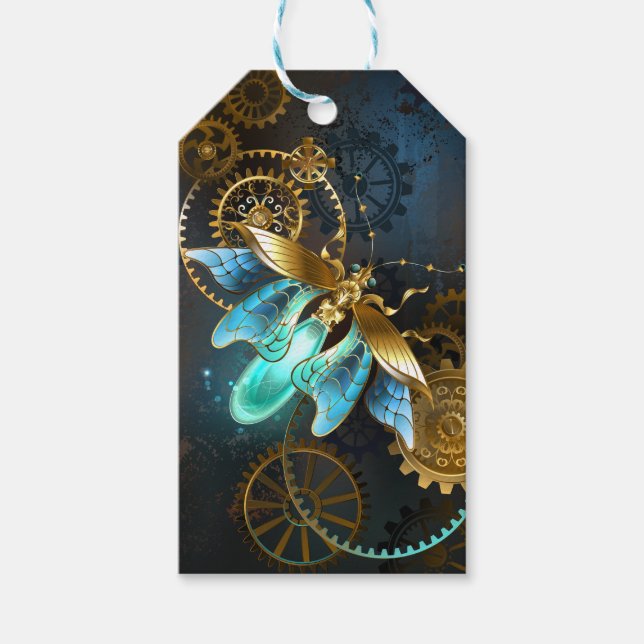 Steampunk Firefly Geschenkanhänger (Vorderseite)
