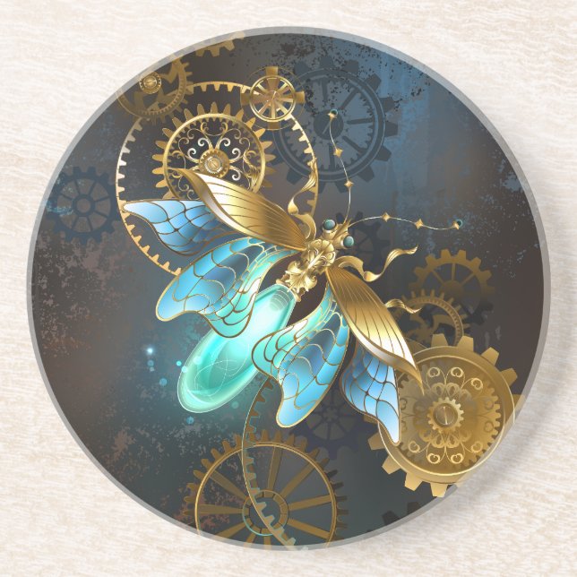 Steampunk Firefly Getränkeuntersetzer (Vorne)