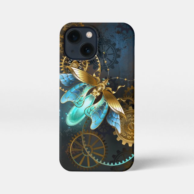 Steampunk Firefly iPhone 13 Mini Hülle (Rückseite)