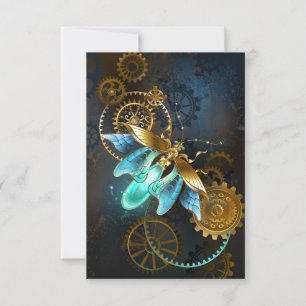 Steampunk Firefly Mitteilungskarte