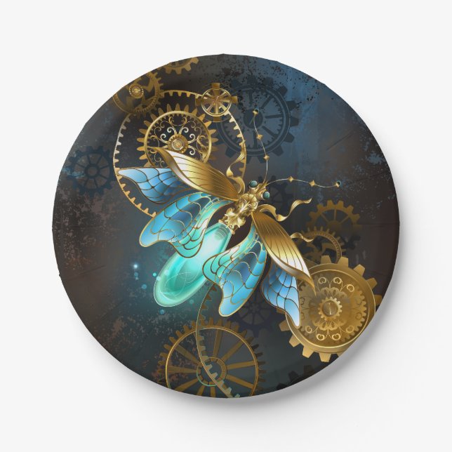 Steampunk Firefly Pappteller (Vorderseite)