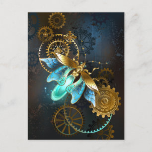 Steampunk Firefly Postkarte