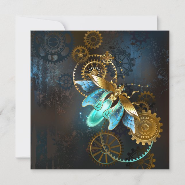 Steampunk Firefly Save The Date (Vorderseite)