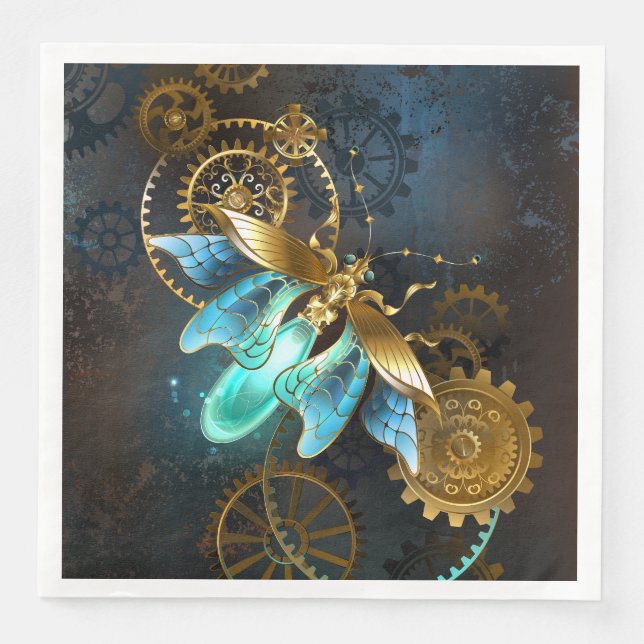 Steampunk Firefly Serviette (Vorderseite)