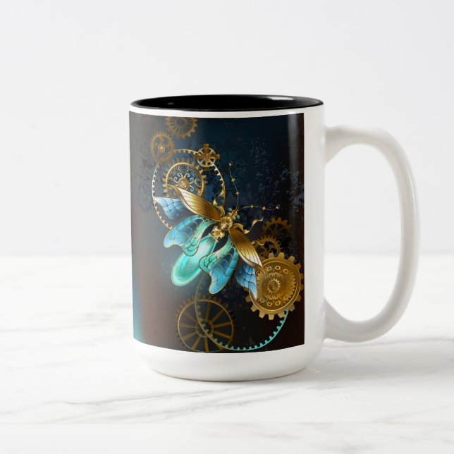 Steampunk Firefly Zweifarbige Tasse (Rechts)