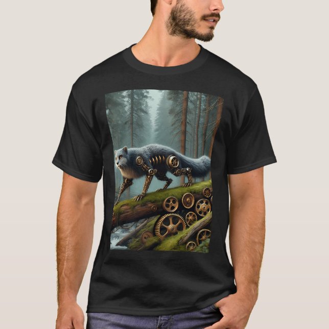 Steampunk-Fischer T-Shirt (Vorderseite)