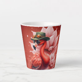 Steampunk Flamingo - Fantasy Digital Artwork Milchtasse