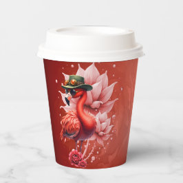 Steampunk Flamingo - Fantasy Digital Artwork Pappbecher