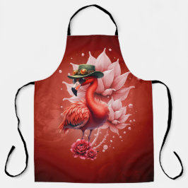Steampunk Flamingo - Fantasy Digital Artwork Schürze