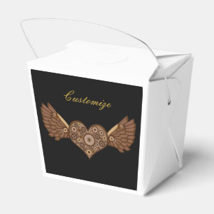 Steampunk Flügeldraht mit Gears Thunder_Cove Geschenkschachtel