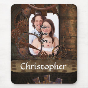 Steampunk-Foto Mousepad