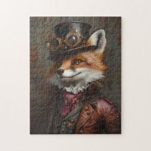 Steampunk Fox Wearing Goggles