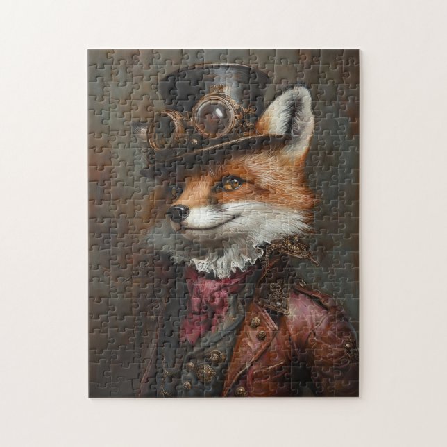 Steampunk Fox Wearing Goggles (Vertikal)