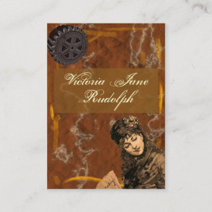 Steampunk ~ Foxy Lady ~ Vintage Stil Visitenkarte