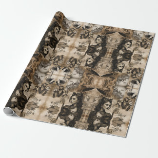 Steampunk-Frauen Geschenkpapier