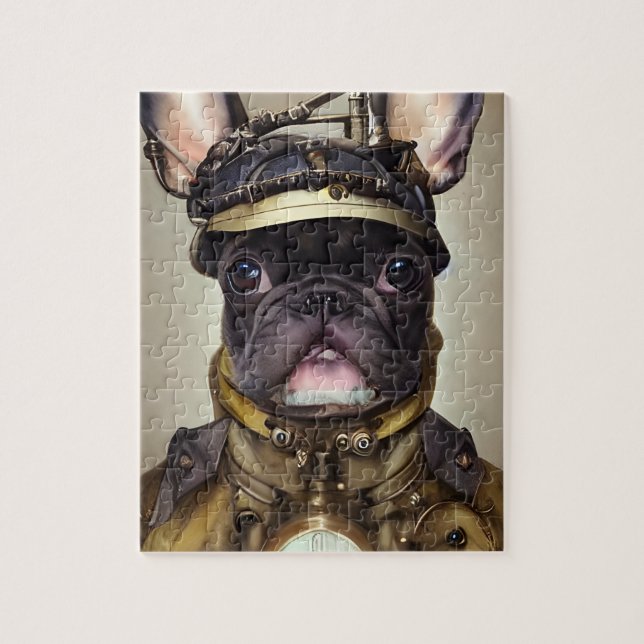 Steampunk French Bulldog (Vertikal)