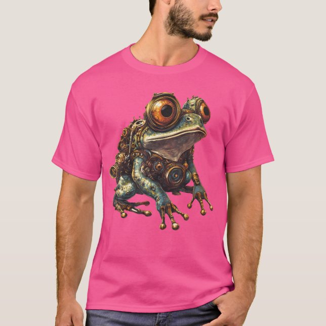 Steampunk Frog Art T-Shirt (Vorderseite)