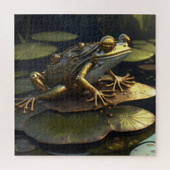Steampunk Frosch | Gothic Art (Vertikal)