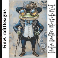 Steampunk Frosch in besten blauen Kleidern R6F Dec
