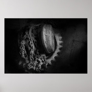 Steampunk - Gang - Hebemaschine und Kette Poster