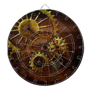 Steampunk Gänge Dartscheibe