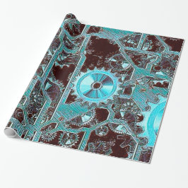 Steampunk, Gänge Geschenkpapier