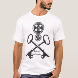 Steampunk Gänge und Schlüssel zerstörten T-Shir T-Shirt