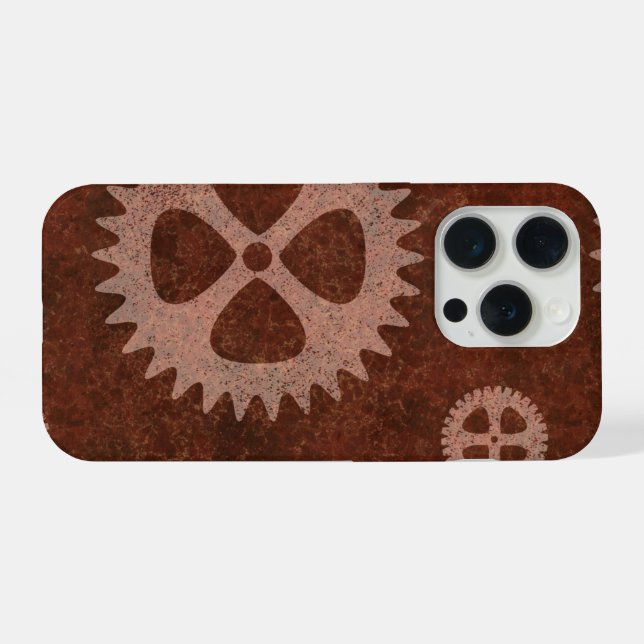 Steampunk Gear iPhone Case iPhone 15 Pro Hülle (Rückseite (Horizontal))