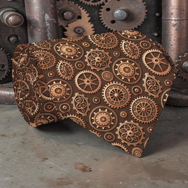 Steampunk Gears Custom Necktie Tie Krawatte (Von Creator hochgeladen)