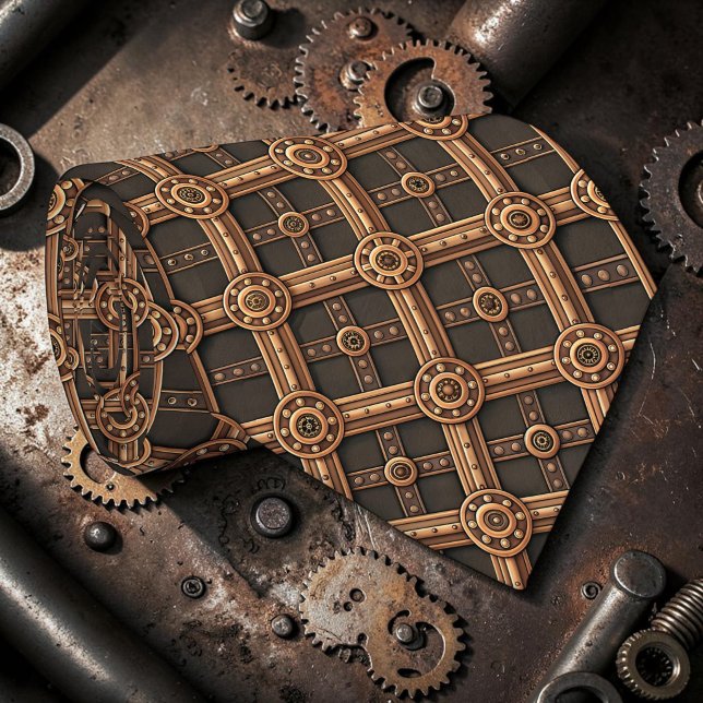 Steampunk Gears Custom Necktie Tie Krawatte (Von Creator hochgeladen)