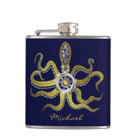 Steampunk Gears Octopus Kraken