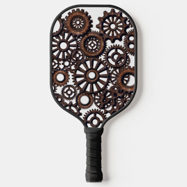 STEAMPUNK GEARS PICKLEBALL PADDLES (Vorderseite)
