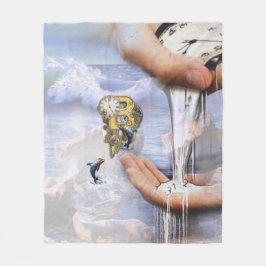 Steampunk-Geburtstagsbrief B Fleecedecke