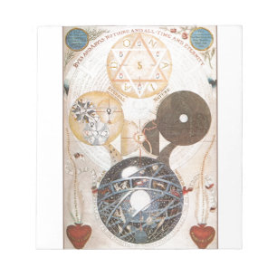Steampunk geheimnisvoller Davidsstern Notizblock