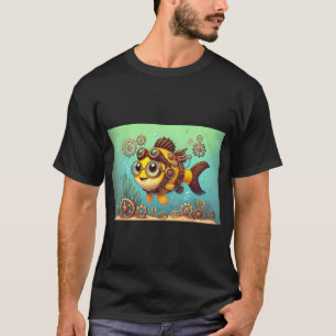 Steampunk Gelber Barsch T-Shirt
