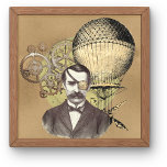 Steampunk Gentleman Collage Künstlicher Leinwanddruck<br><div class="desc">Fantastische Steampunk-thematische Collage mit Vintagem Gentleman mit Uhrengeflecht,  verschiedenen grungy Metallgetrieben und Heißluftballon / Zeitreise-Luftschiff **Holzrahmen nicht inbegriffen.</div>